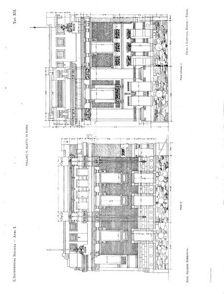 L'architettura italiana periodico mensile di costruzione e di architettura pratica