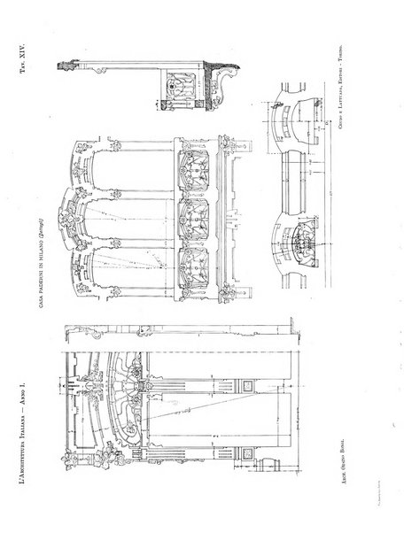 L'architettura italiana periodico mensile di costruzione e di architettura pratica