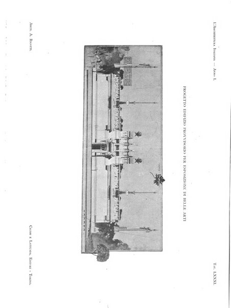 L'architettura italiana periodico mensile di costruzione e di architettura pratica