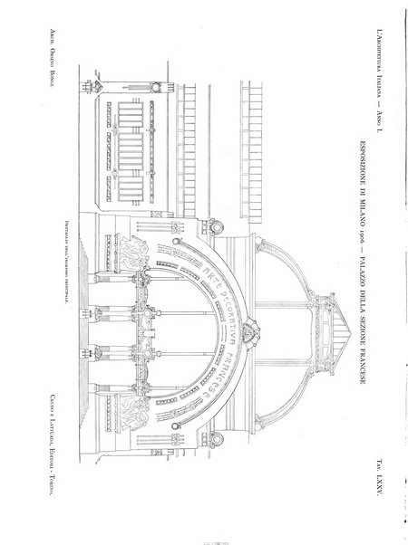 L'architettura italiana periodico mensile di costruzione e di architettura pratica