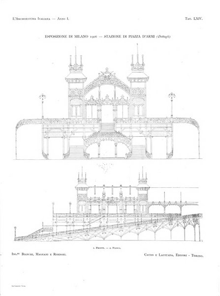 L'architettura italiana periodico mensile di costruzione e di architettura pratica