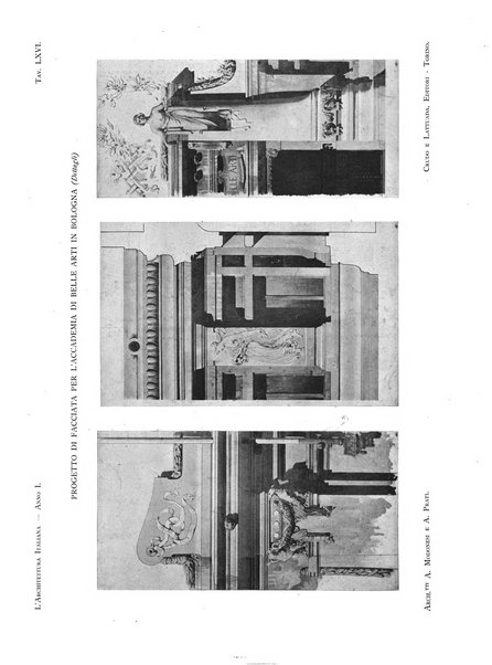 L'architettura italiana periodico mensile di costruzione e di architettura pratica