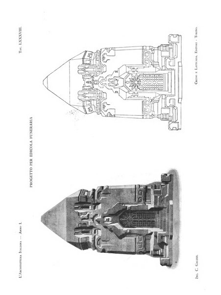 L'architettura italiana periodico mensile di costruzione e di architettura pratica