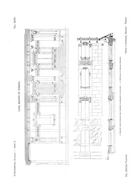 L'architettura italiana periodico mensile di costruzione e di architettura pratica