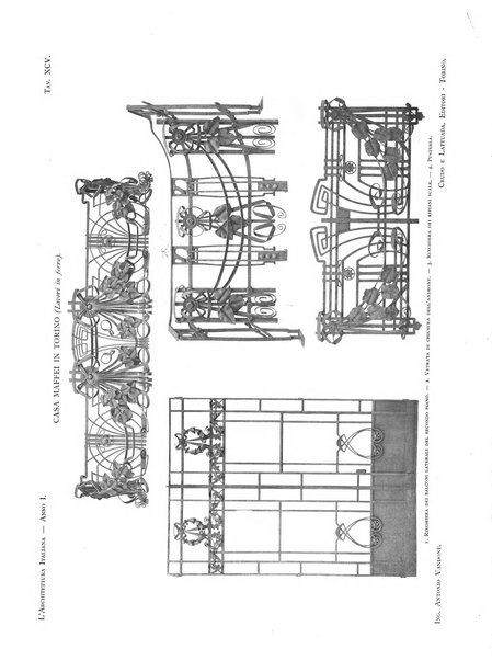 L'architettura italiana periodico mensile di costruzione e di architettura pratica