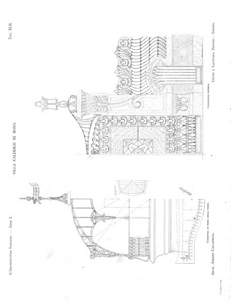 L'architettura italiana periodico mensile di costruzione e di architettura pratica