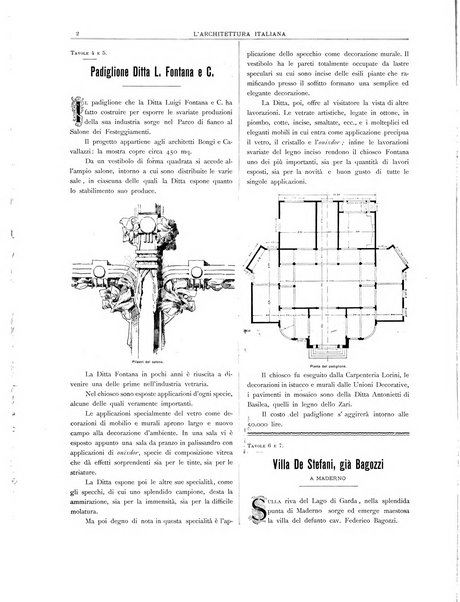 L'architettura italiana periodico mensile di costruzione e di architettura pratica