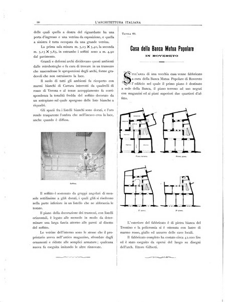 L'architettura italiana periodico mensile di costruzione e di architettura pratica