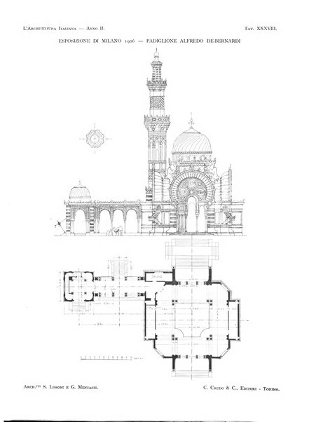 L'architettura italiana periodico mensile di costruzione e di architettura pratica