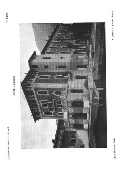 L'architettura italiana periodico mensile di costruzione e di architettura pratica