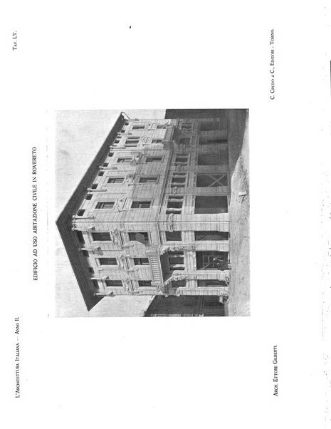 L'architettura italiana periodico mensile di costruzione e di architettura pratica