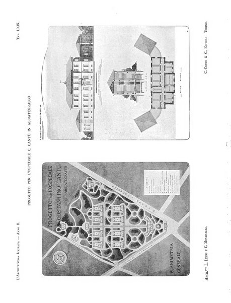 L'architettura italiana periodico mensile di costruzione e di architettura pratica