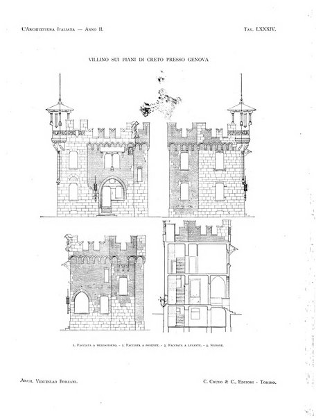 L'architettura italiana periodico mensile di costruzione e di architettura pratica