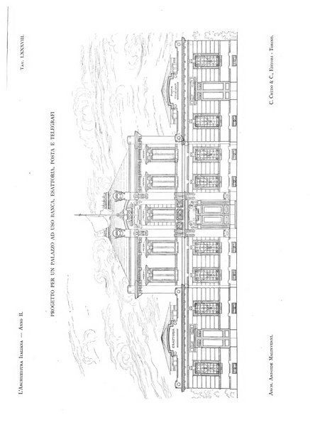 L'architettura italiana periodico mensile di costruzione e di architettura pratica