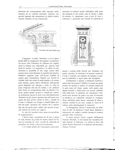 L'architettura italiana periodico mensile di costruzione e di architettura pratica