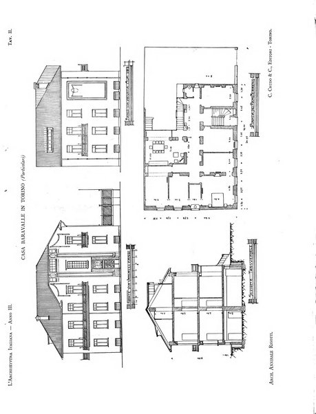 L'architettura italiana periodico mensile di costruzione e di architettura pratica