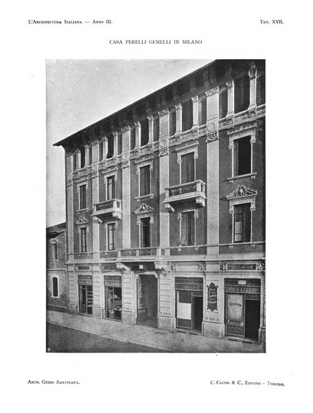 L'architettura italiana periodico mensile di costruzione e di architettura pratica