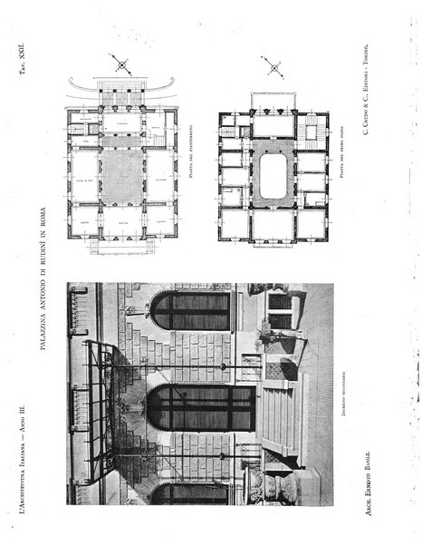 L'architettura italiana periodico mensile di costruzione e di architettura pratica