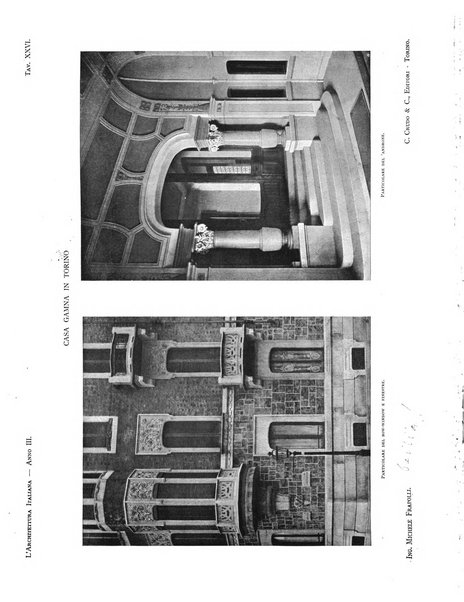 L'architettura italiana periodico mensile di costruzione e di architettura pratica