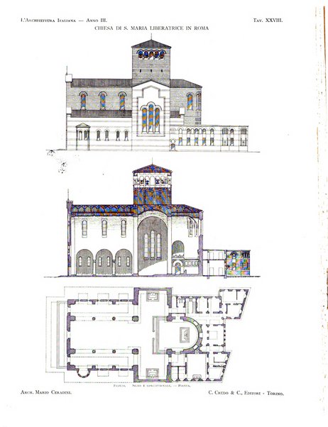 L'architettura italiana periodico mensile di costruzione e di architettura pratica