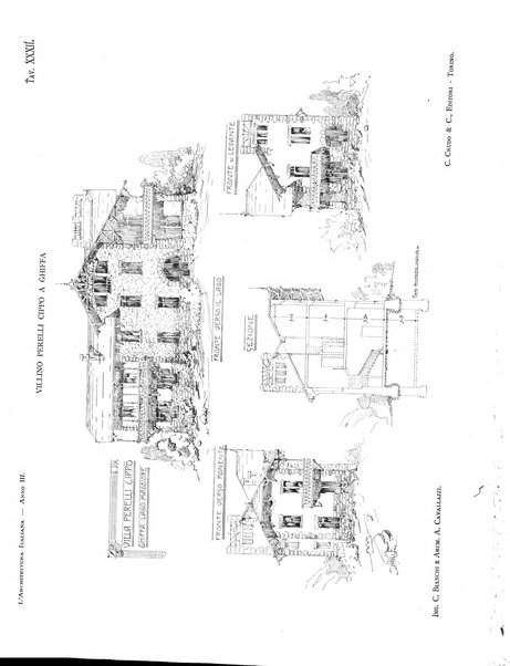 L'architettura italiana periodico mensile di costruzione e di architettura pratica