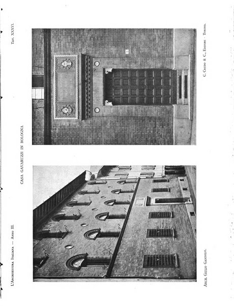 L'architettura italiana periodico mensile di costruzione e di architettura pratica