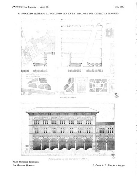 L'architettura italiana periodico mensile di costruzione e di architettura pratica