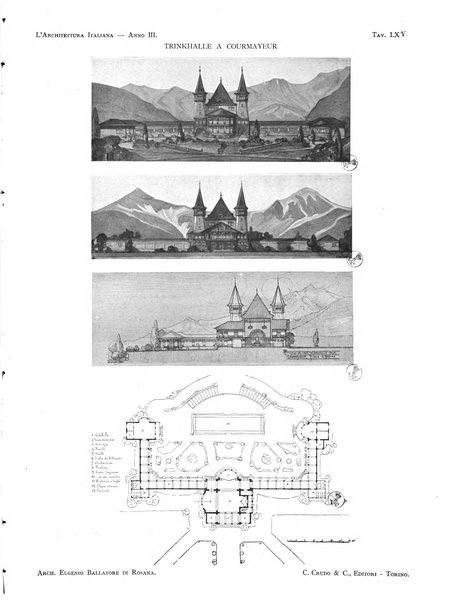 L'architettura italiana periodico mensile di costruzione e di architettura pratica