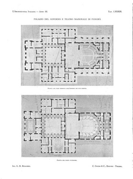 L'architettura italiana periodico mensile di costruzione e di architettura pratica