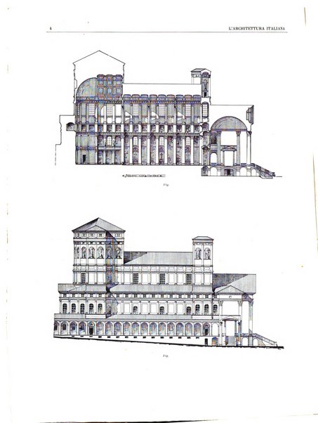 L'architettura italiana periodico mensile di costruzione e di architettura pratica