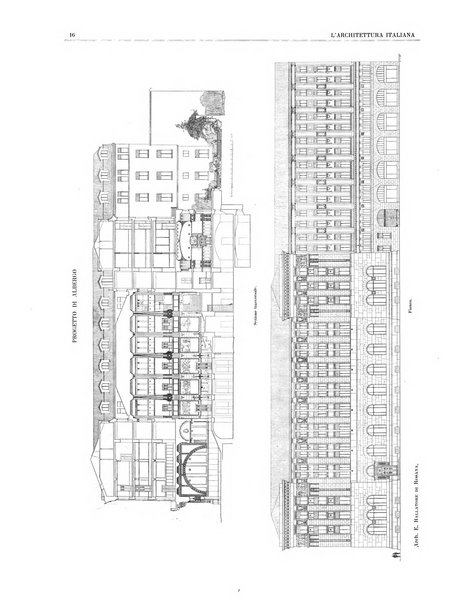 L'architettura italiana periodico mensile di costruzione e di architettura pratica