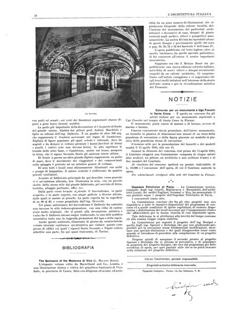 L'architettura italiana periodico mensile di costruzione e di architettura pratica