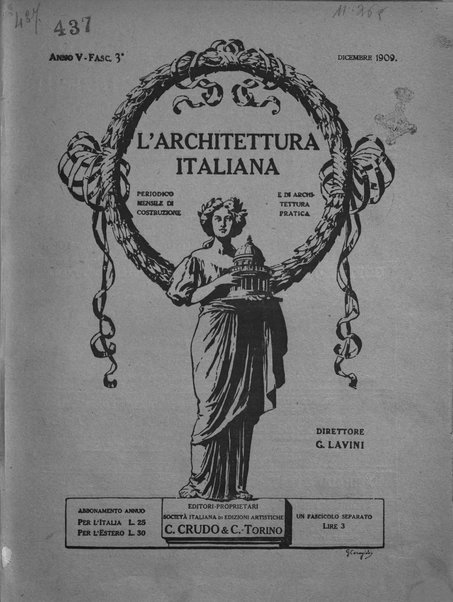 L'architettura italiana periodico mensile di costruzione e di architettura pratica