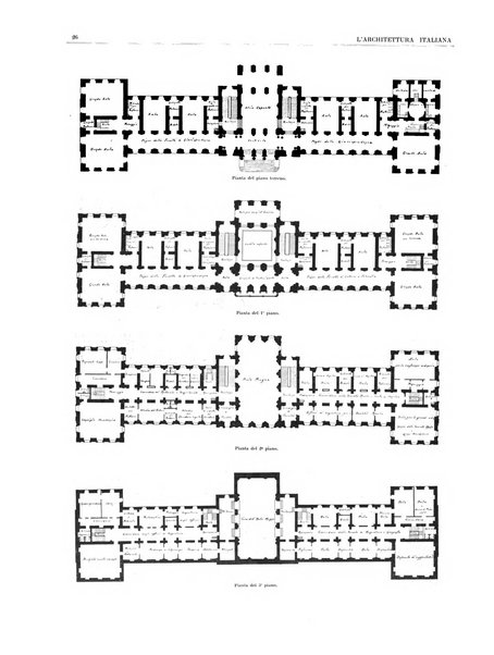 L'architettura italiana periodico mensile di costruzione e di architettura pratica