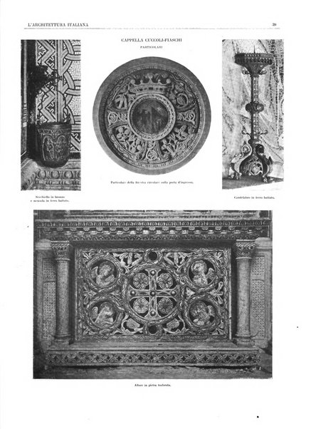 L'architettura italiana periodico mensile di costruzione e di architettura pratica