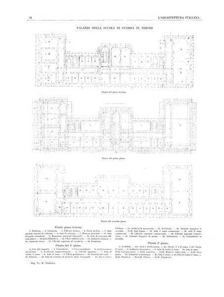 L'architettura italiana periodico mensile di costruzione e di architettura pratica