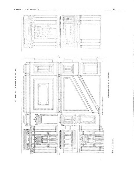 L'architettura italiana periodico mensile di costruzione e di architettura pratica