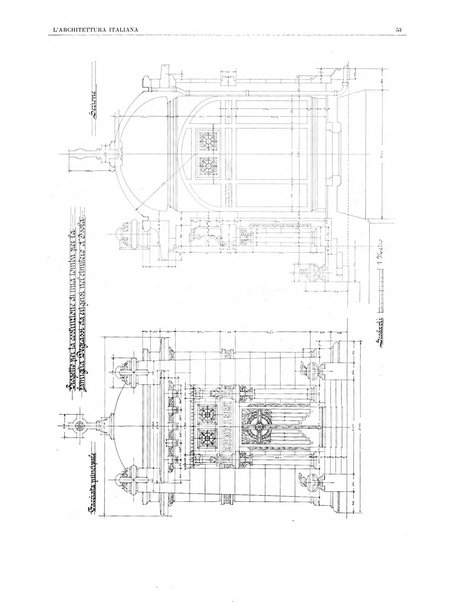 L'architettura italiana periodico mensile di costruzione e di architettura pratica