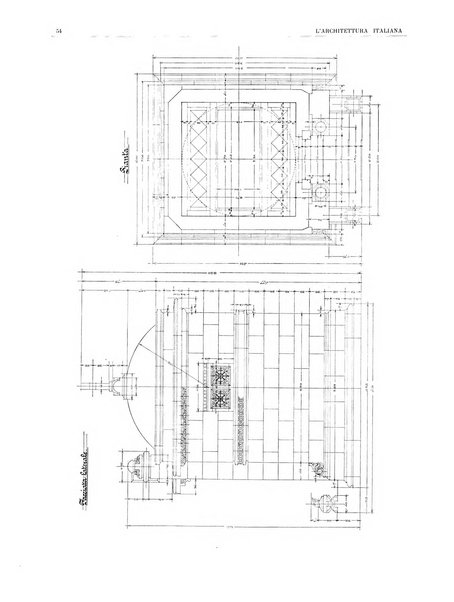 L'architettura italiana periodico mensile di costruzione e di architettura pratica