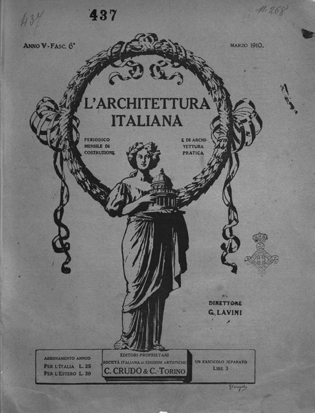 L'architettura italiana periodico mensile di costruzione e di architettura pratica