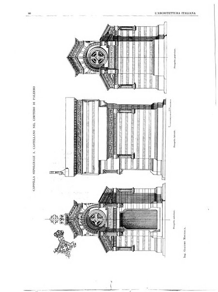 L'architettura italiana periodico mensile di costruzione e di architettura pratica