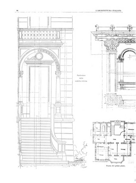 L'architettura italiana periodico mensile di costruzione e di architettura pratica