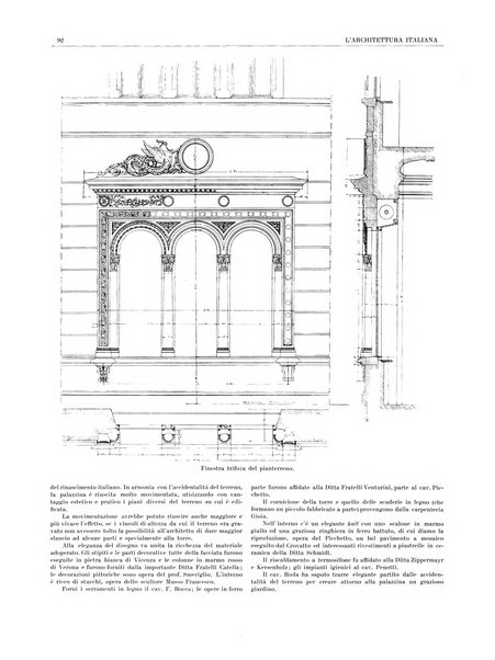 L'architettura italiana periodico mensile di costruzione e di architettura pratica