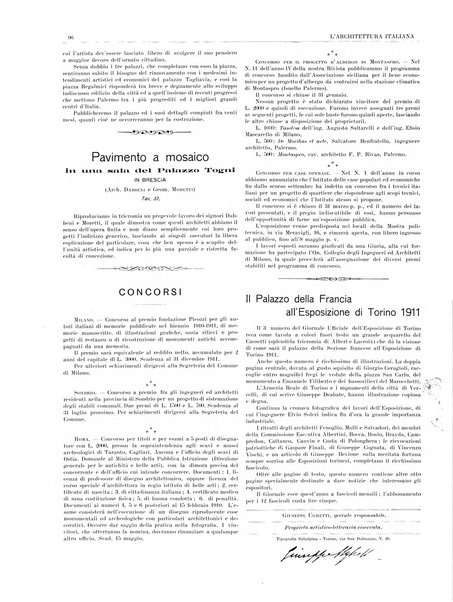 L'architettura italiana periodico mensile di costruzione e di architettura pratica