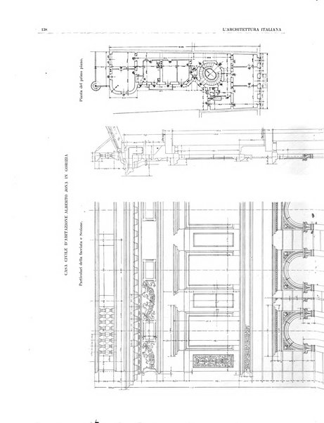 L'architettura italiana periodico mensile di costruzione e di architettura pratica