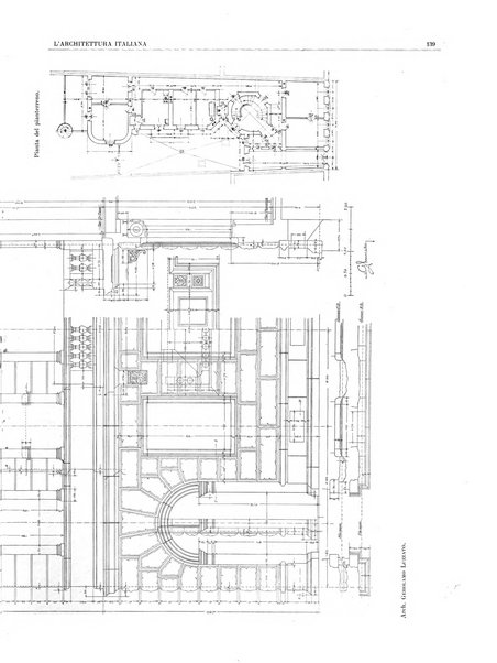 L'architettura italiana periodico mensile di costruzione e di architettura pratica