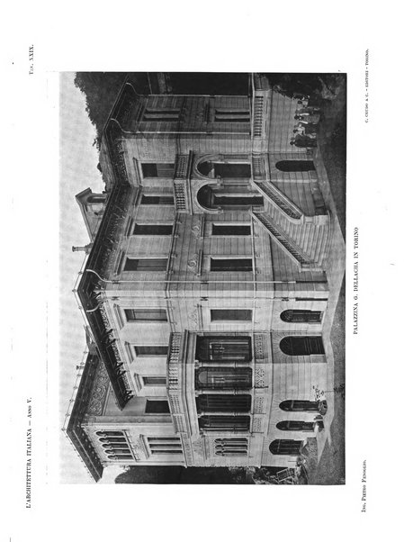 L'architettura italiana periodico mensile di costruzione e di architettura pratica