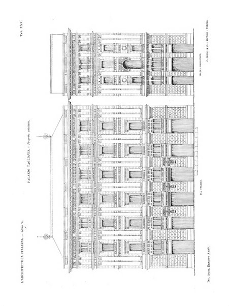 L'architettura italiana periodico mensile di costruzione e di architettura pratica