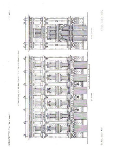 L'architettura italiana periodico mensile di costruzione e di architettura pratica