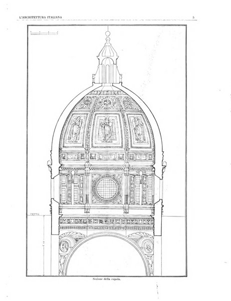 L'architettura italiana periodico mensile di costruzione e di architettura pratica